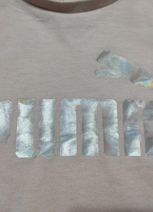 Брендова укорочена футболка puma, футболка-креп puma на 7-8 років7 фото