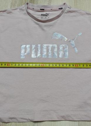 Брендова укорочена футболка puma, футболка-креп puma на 7-8 років9 фото