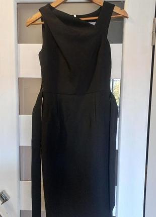 Черное классическое платье1 фото