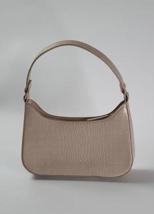 Mango багет бежевий 2