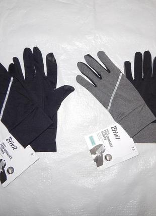 Сенсорные перчатки crivit для бега, велосипеда, мото3 фото
