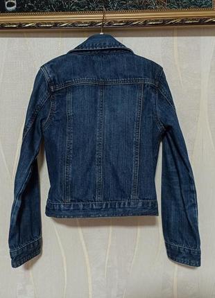 Джинсовая куртка пиджак 116-122.2 фото