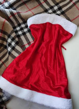 Новорічна сукня атласна новорічна сукня санта еротична новорічна сукня санти новорічний пеньюар платье снегурочки ролевые игры