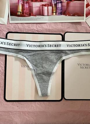 Хлопковые трусики стринги виктория сикрет victoria's secret оригинал