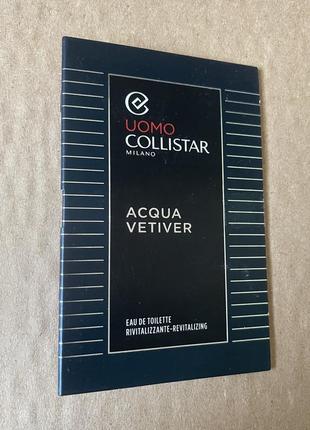 Collistar acqua attiva acqua vetiver edt 1 ml1 фото