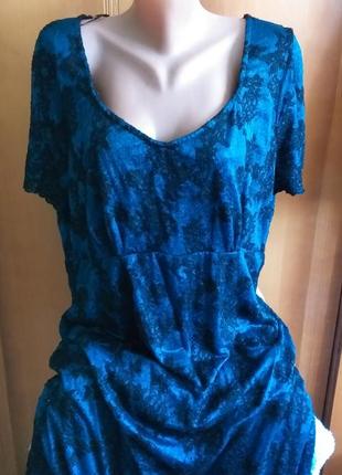 Xxl шикарное ажурное платье. мягкое кружево.