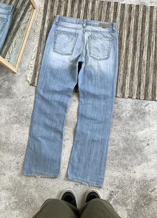 Vintage iceberg jeans вінтаж чоловічі штани джинси брюки сині з розрізами рвані потерті айсберг прямі оригінал розмір 322 фото