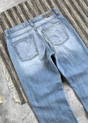 Vintage iceberg jeans вінтаж чоловічі штани джинси брюки сині з розрізами рвані потерті айсберг прямі оригінал розмір 324 фото