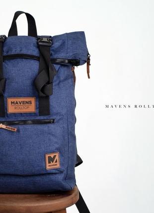 Рюкзак «mavens rolltop» для ручной клади wizz air ryanair (40х20х25) цвет синий