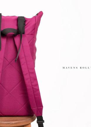 Рюкзак «mavens rolltop» для ручной клади wizz air ryanair (40х20х25) цвет фиолетовый4 фото