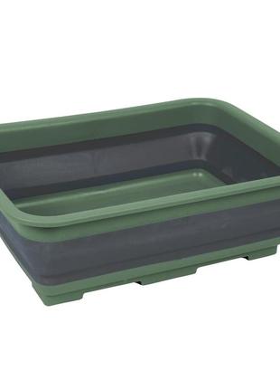 Таз складной силиконовый туристический bo-camp washing bowl collapsible 7l grey/green
