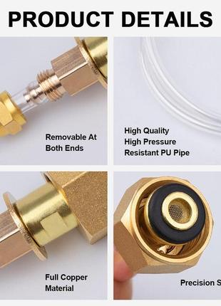 Переходник универсальный для заправки цанговых и туристических резьбовых газовых баллонов