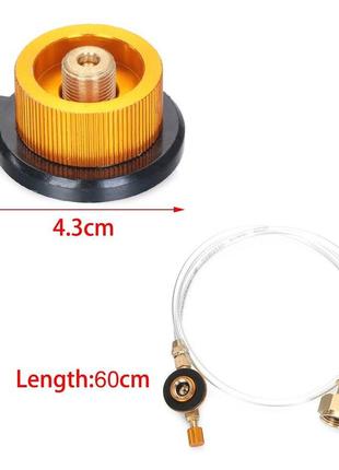 Переходник универсальный для заправки цанговых и туристических резьбовых газовых баллонов