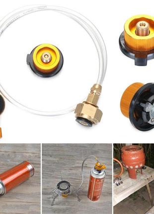 Переходник универсальный для заправки цанговых и туристических резьбовых газовых баллонов