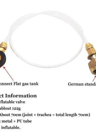 Переходник универсальный для заправки цанговых и туристических резьбовых газовых баллонов