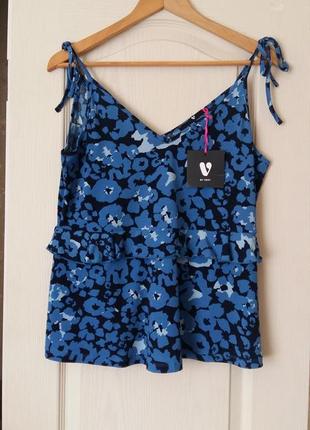 Акция 1+1= 3 🎁 летняя, трикотажная майка на завязках 14 р.