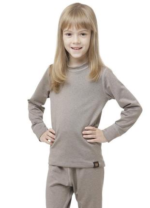 Термофутболка д turbat yeti top kids steeple gray - 104 - сірий4 фото