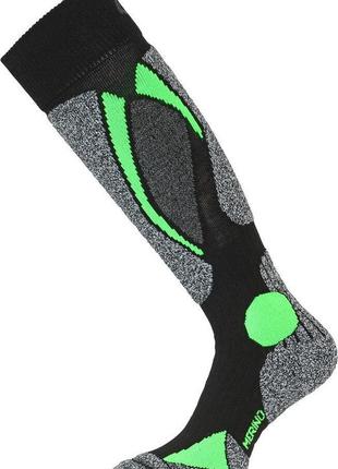 Термошкарпетки лижі lasting swc 906 - l - чорний/зелений1 фото