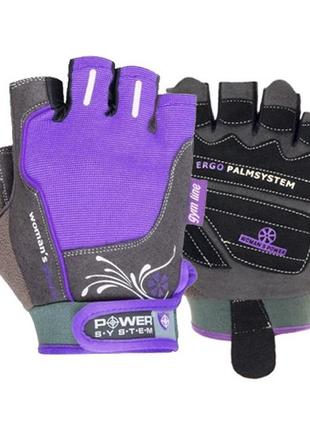 Рукавички для фітнесу power system ps-2570 woman’s power жіночі purple xs