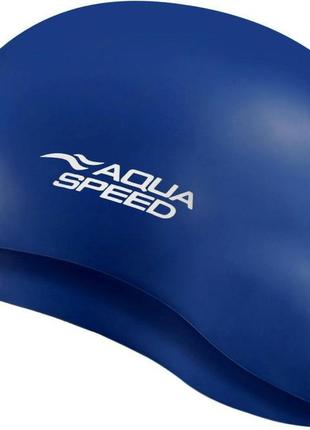 Шапка для плавання aqua speed mono 6194 синій уні osfm