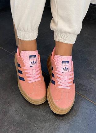 Кроссовки женские gazelle bold pulse platform pink4 фото