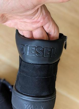 Качественные мужские зимние ботинки diesel натуральная кожа ботинки зимние4 фото