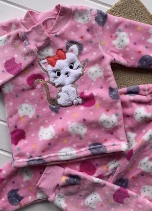Пижама махра детская розовая