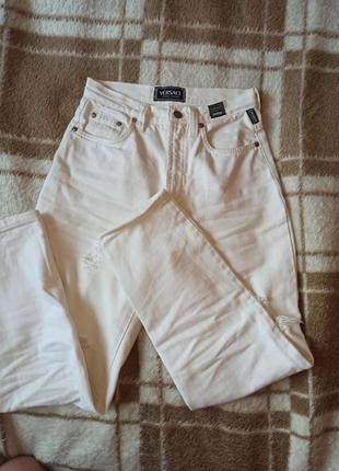 Винтажные белые джинсы versace couture jeans оригинал1 фото