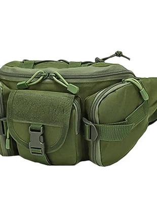Тактическая бананка военная сумка органайзер (32 х 15 х 13 см) олива5 фото