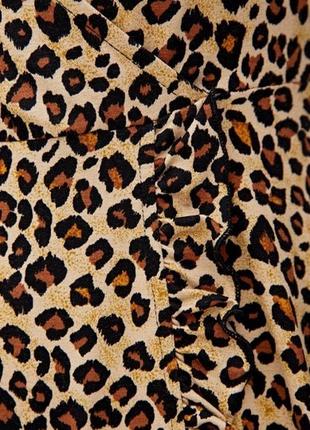 Крутое платье animal print от pull and bear m2 фото