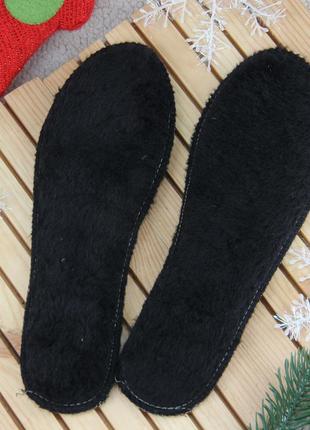 Стельки зимние для обуви из меха цигейка на войлоке 36 р. 22.5 см3 фото