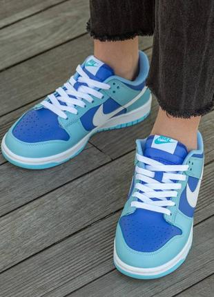 Жіночі кросівки nike sb dunk low white blue