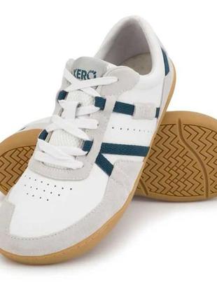 Оригінальні демісезонні шкіряні кросівки xero shoes kelso американського бренду (білі та чорні) р. 40-47