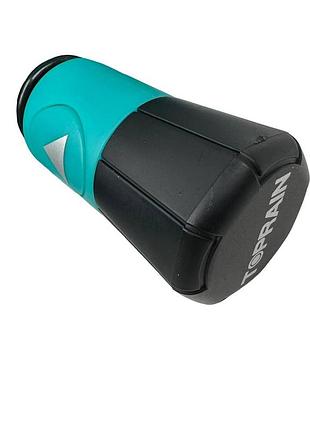 Яркий женский зонт полуавтомат с одуванчиками на 9 спиц от toprain, бирюзовый, м0629-3