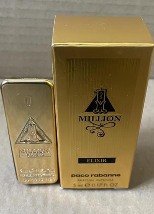 Paco rabanne 1 million elixir духи, мужские, 5ml4 фото