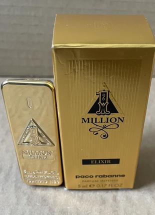 Paco rabanne 1 million elixir духи, мужские, 5ml