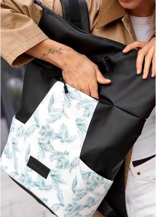Жіночий рюкзак ролл sambag rolltop x з принтом palm5 фото