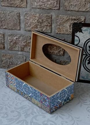 Стильная и яркая салфетница "азулежу"