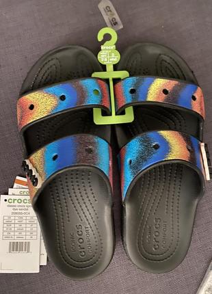 Crocs tie-dye sandal шльопанці жіночі крокс оригінал w7 37-382 фото