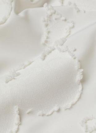 Платье белое фактурное свободного кроя2 фото