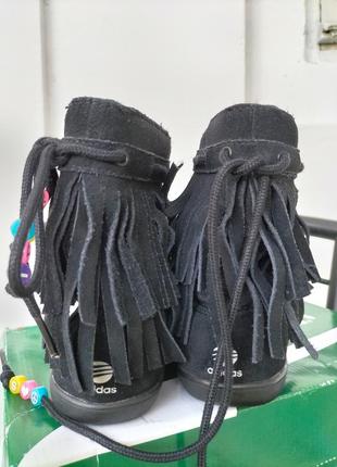 Новые замшевые сапоги adidas, размер 6( 23 см)10 фото