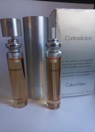 Calvin klein - contradiction for women (1997) - парфюмированная вода 20 мл - винтаж, первый выпуск 1997 года