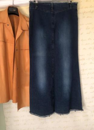 Моднейшая джинсовая юбка! фирменная !2 фото