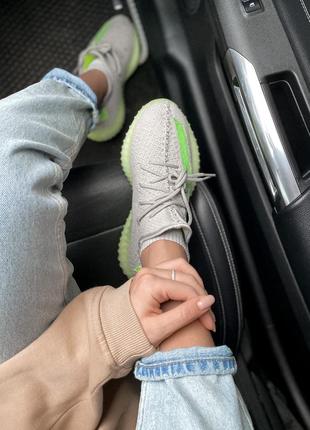 Женские летние кроссовки адидас изи 350 adidas yeezy boost 350 grey green кросівки адідас ізі 350 сірі3 фото