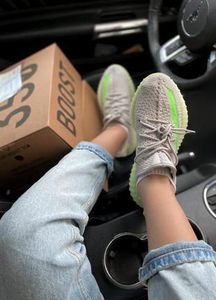 Женские летние кроссовки адидас изи 350 adidas yeezy boost 350 grey green кросівки адідас ізі 350 сірі4 фото