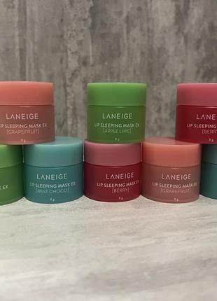 Laneige, ночная маска для губ, 8g, laneige lip sleeping mask7 фото