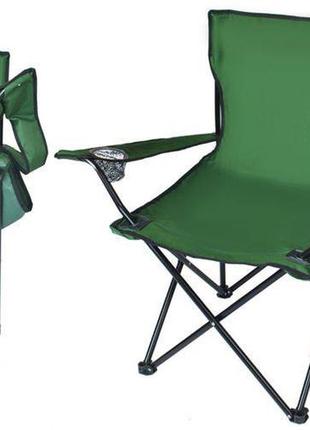 Туристический стул складной с подстаканником + чехол (green)2 фото