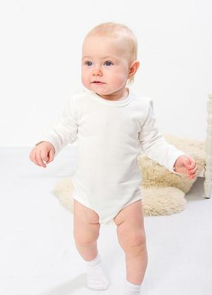 Боді ясельний для дівчинки (з довгим рукавом), носи своє, 115 грн