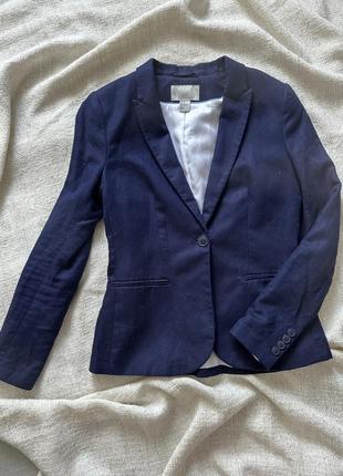 Пиджак h&m лён / хлопок