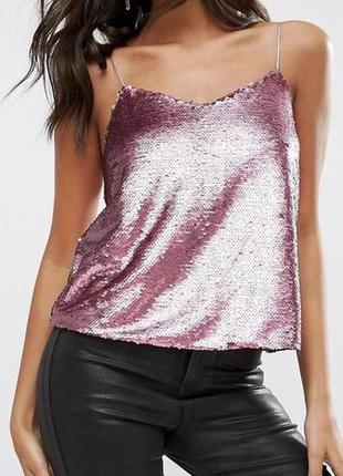 Блуза паетки asos